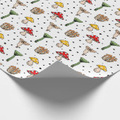 Wald Mushroom Muster Papier Umschlag Papier Geschenkpapier (Ecke)