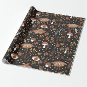 Wald Mushrooms Wrapper Geschenkpapier (Ungerollt)