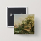 Wald nahe Wien, 1852 (Öl auf Leinwand) Button (Vorne & Hinten)