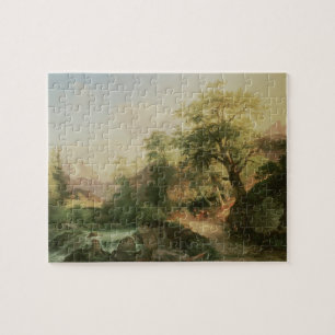 Wald nahe Wien, 1852 (Öl auf Leinwand) Puzzle