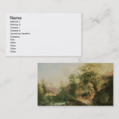 Wald nahe Wien, 1852 (Öl auf Leinwand) Visitenkarte (Vorne/Hinten)