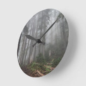 Wald Natur Runde Wanduhr (Winkel)