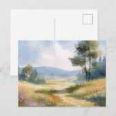 Wald Naturszene Postkarte (Vorne/Hinten)