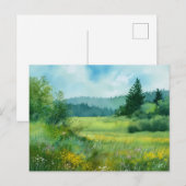 Wald Naturszene Postkarte (Vorne/Hinten)