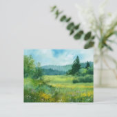 Wald Naturszene Postkarte (Stehend Vorderseite)