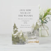 Wald neuer Neck des Waldes Änderung der Anschrift Ankündigung (Stehend Vorderseite)
