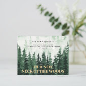 Wald neuer Neck des Waldes neue Adresse Postkarte (Stehend Vorderseite)