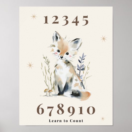 Wald Nummer Kinderstube Druck Poster (Vorne)