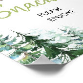 Wald Oh Boy Baby Dusche Snacks Poster (Ecke)