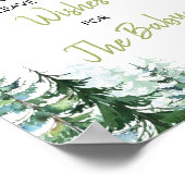 Wald Oh Boy Baby Dusche Wünsche für Baby Poster (Ecke)