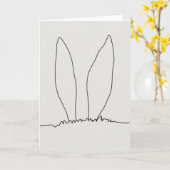 Wald-Ohren-Silhouette Karte (Gelbe Blume)