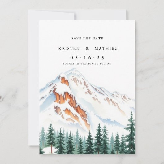 Wald Online Mountain Save The Date (Vorderseite)
