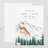 Wald Online Mountain Save The Date (Vorne/Hinten)