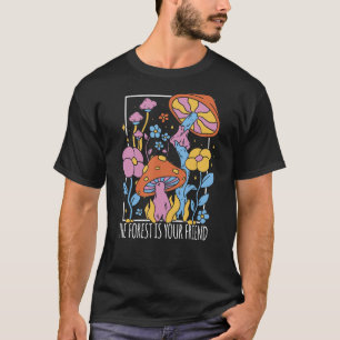 Wald Pastel Grunge Pilze T-Shirt