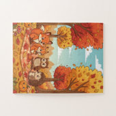 Wald-Picknick-Kinderpuzzle Puzzle (Horizontal)