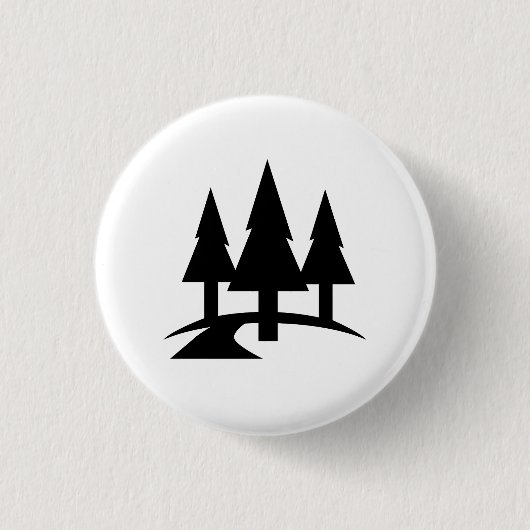 Wald-Piktogramm-Schaltfläche Button (Vorderseite)