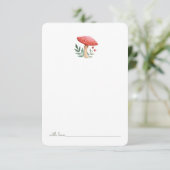 Wald Pilz Pilz Geburtstagszeit Kapsel Dankeskarte (Stehend Vorderseite)