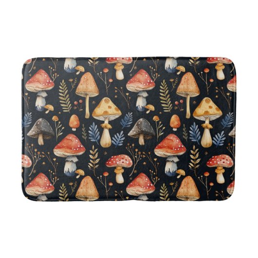 Wald-Pilz und Fern Badematte (Vorderseite)