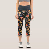 Wald-Pilz und Fern Capri Leggings (Vorderseite)