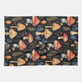 Wald-Pilz und Fern Geschirrtuch (Horizontal)