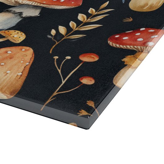Wald-Pilz und Fern Schneidebrett (Ecke)