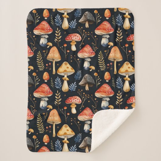 Wald-Pilz und Fern Sherpadecke (Vorderseite)