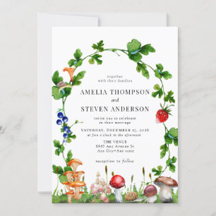 Wald-Pilz Waldhochzeit Einladung