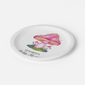 Wald-Pilzdusche Pappteller (Schrägansicht)