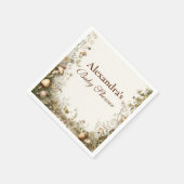 Wald-Pilzdusche Serviette (Ecke)