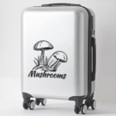 Wald-Pilze Aufkleber (Koffer)