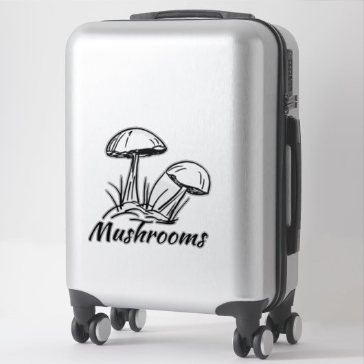 Wald-Pilze Aufkleber (Koffer)