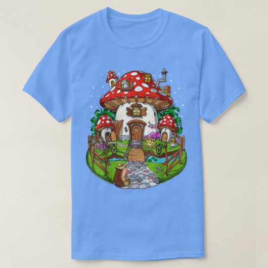 Wald Pilze House Fantasy Fungi Naturei Hippie T-Shirt (Design vorne)
