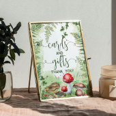Wald Pilze Pilze Ferns Skriptkarten Geschenke Poster
