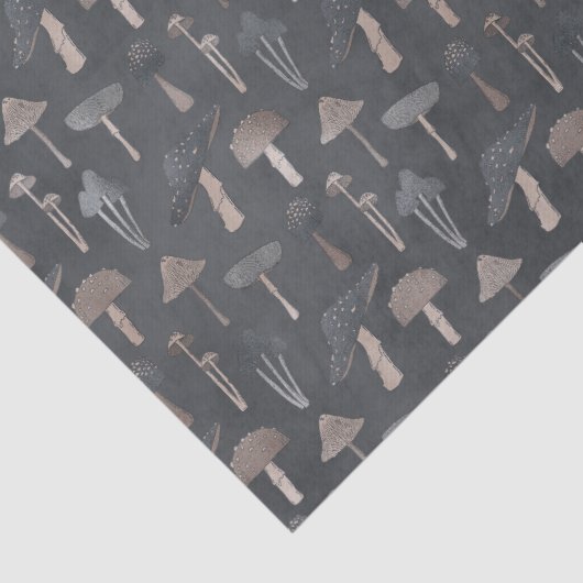 Wald-Pilze Seidenpapier (Detail)