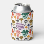 Wald Pilze Vintage Textur Dosenkühler (Kanne Vorderseite)