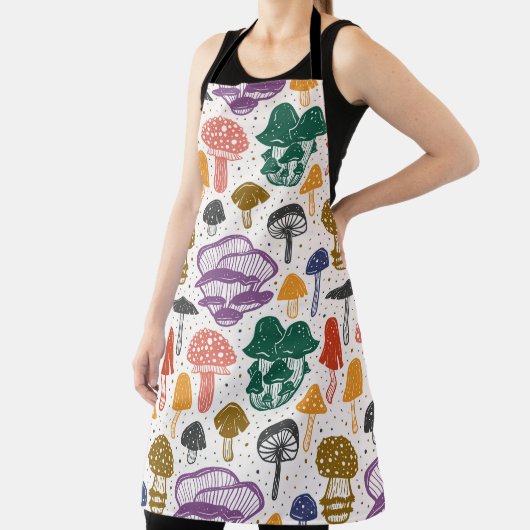Wald Pilze Vintage Textur Schürze (InSitu)