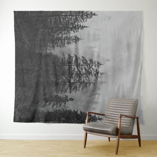 Wald-Pinienwald| Mauer Wandteppich (Beispiel (Horizontal))