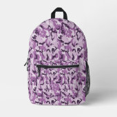 Wald-Pink-Militär-Tarnmuster Bedruckter Rucksack (Vorderseite)