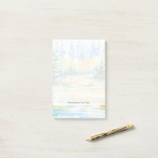 Wald Post-it Klebezettel (Auf Schreibtisch)