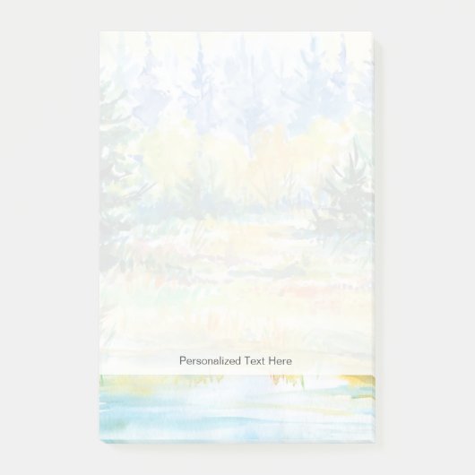 Wald Post-it Klebezettel (Vorderseite)