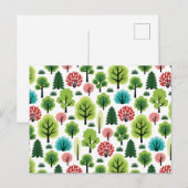 Wald Postkarte (Vorne/Hinten)