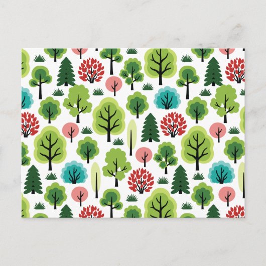 Wald Postkarte (Vorderseite)