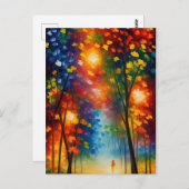 Wald Postkarte (Vorne/Hinten)