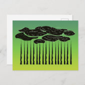 Wald Postkarte (Vorne/Hinten)