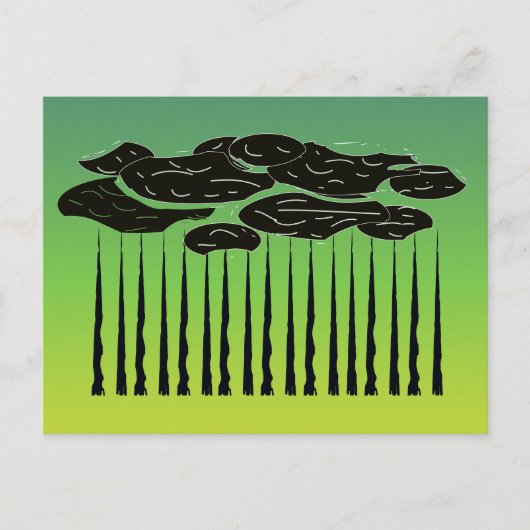 Wald Postkarte (Vorderseite)