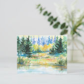 Wald Postkarte (Stehend Vorderseite)