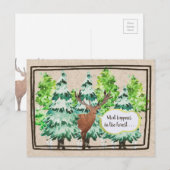 Wald Postkarte (Vorne/Hinten)