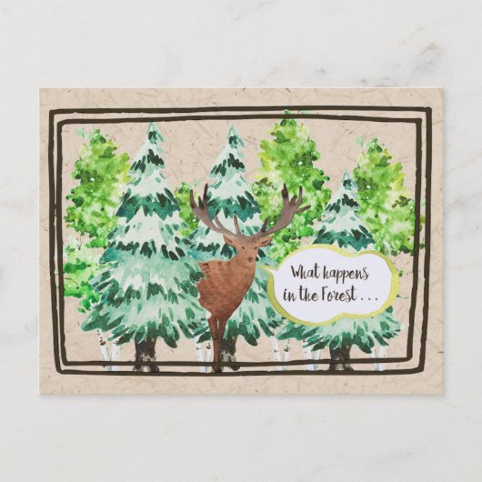 Wald Postkarte (Vorderseite)