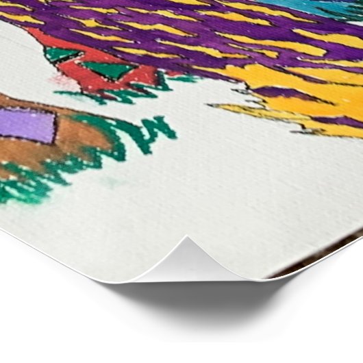 Wald Print Poster (Ecke)