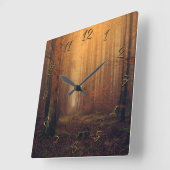 Wald Quadratische Wanduhr (Winkel)